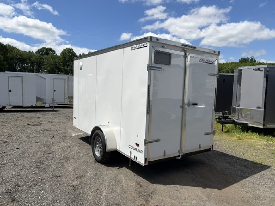 New 2026 Haul About Trailers Cougar Model CGR6X12 DOUBLE DOORS ON BACK , 2,990 lb. GVWR Cargo / Enclosed Trailer