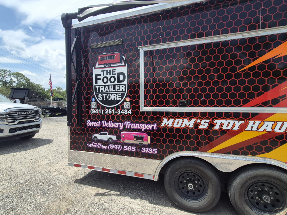 Used 2025 All World Trailers 8.5x22 Tandem Axle Toy Hauler Trailer with Restroom & Shower | Enclosed Cargo Trailer Cargo / Enclosed Trailer