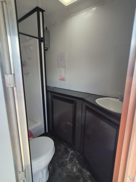 Used 2025 All World Trailers 8.5x22 Tandem Axle Toy Hauler Trailer with Restroom & Shower | Enclosed Cargo Trailer Cargo / Enclosed Trailer