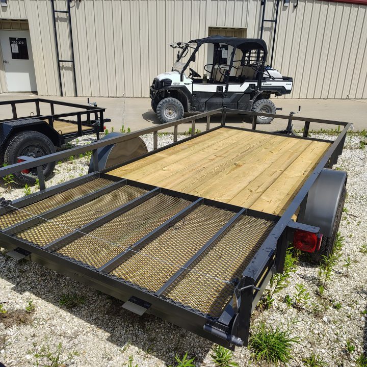New 2026 WD Trailers 77x14 SA, Straight deck with 48" gate, 3.5K axle, ECONO Series Utility Trailer
