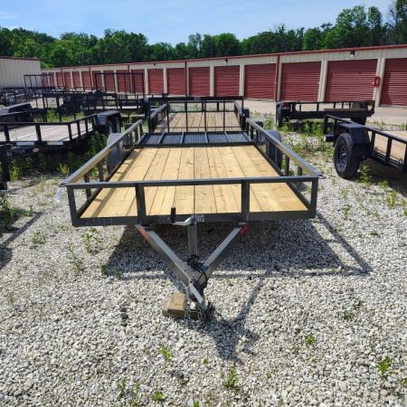 New 2026 WD Trailers 77x14 SA, Straight deck with 48" gate, 3.5K axle, ECONO Series Utility Trailer
