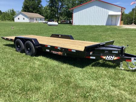 New 2026 H&H Trailers 20 FT Power Tilt Speedloader Car Hauler, 10K