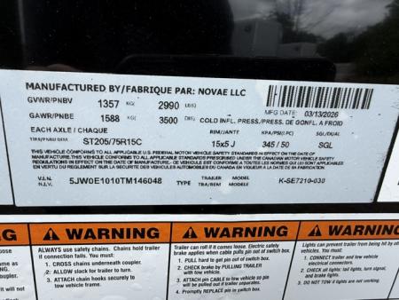 New 2026 Look Trailers 6X10 , 6 ft. height , 2,990 lb. GVWR Cargo / Enclosed Trailer