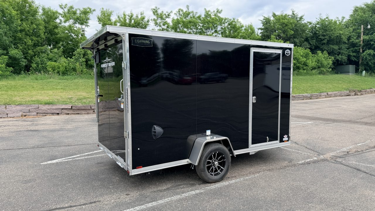 New Lightning 7x12 Enclosed - Aluminum Cargo trailer - Rear Ramp!