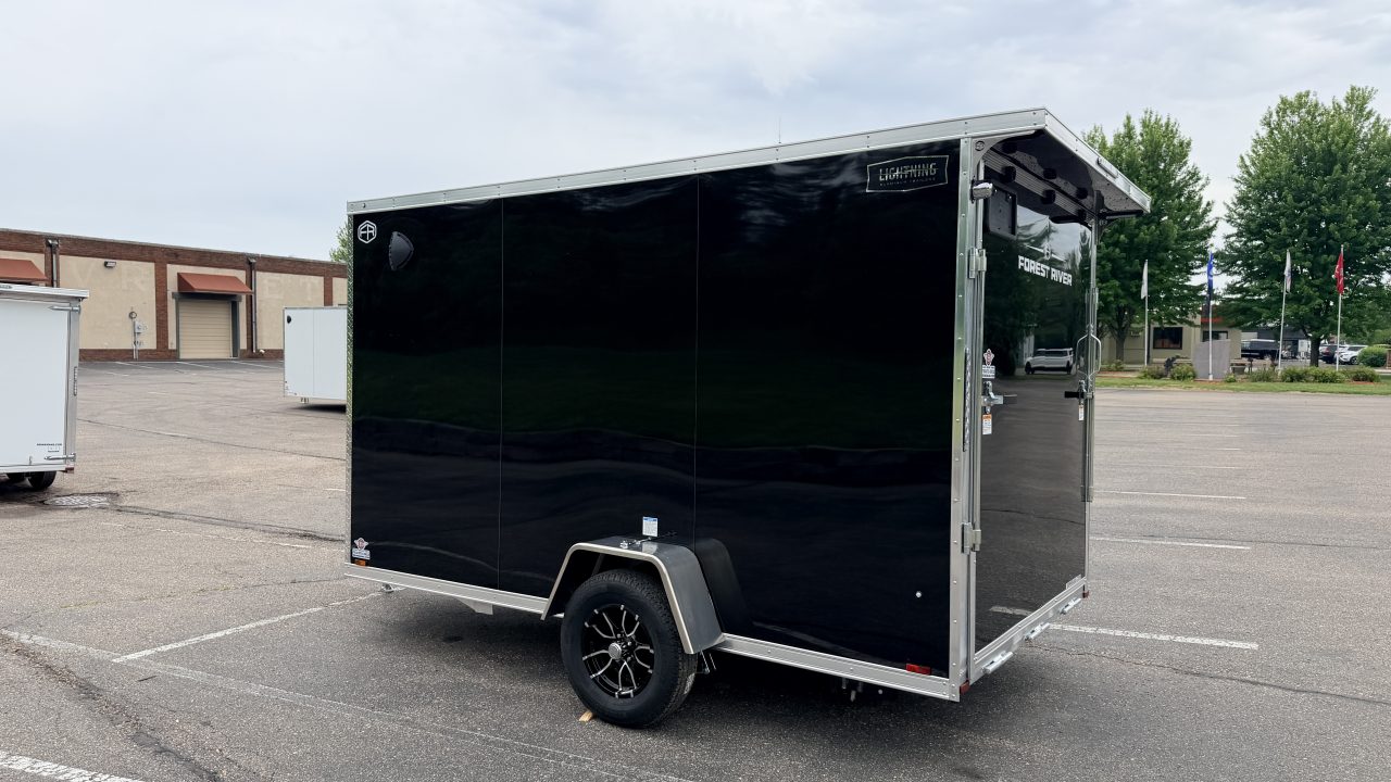 New Lightning 7x12 Enclosed - Aluminum Cargo trailer - Rear Ramp!