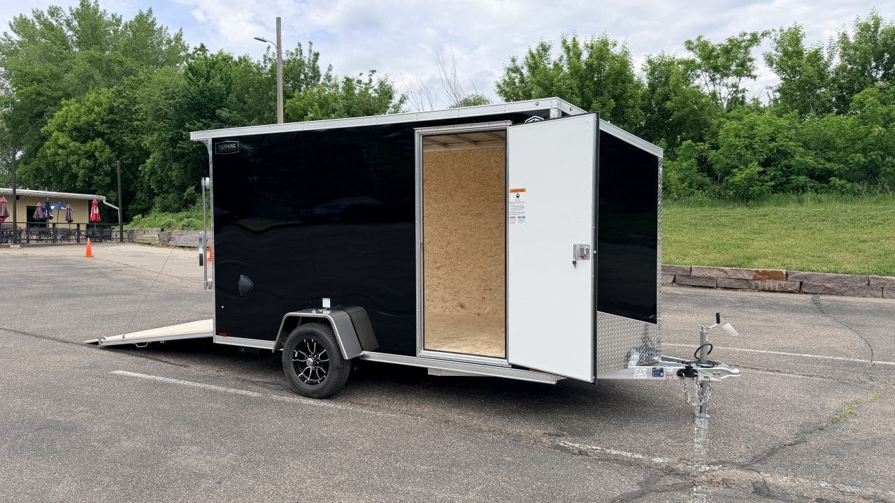 New Lightning 7x12 Enclosed - Aluminum Cargo trailer - Rear Ramp!