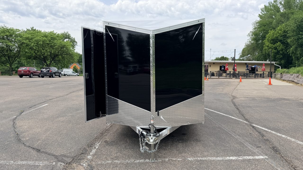 New Lightning 7x12 Enclosed - Aluminum Cargo trailer - Rear Ramp!