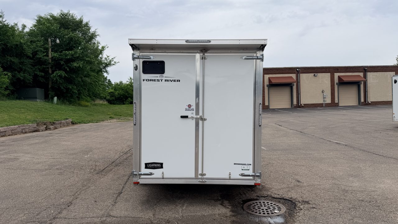 New Lightning 7x16 Aluminum Enclosed Trailer - Double Doors!