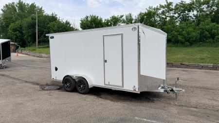 New Lightning 7x16 Aluminum Enclosed Trailer - Double Doors!