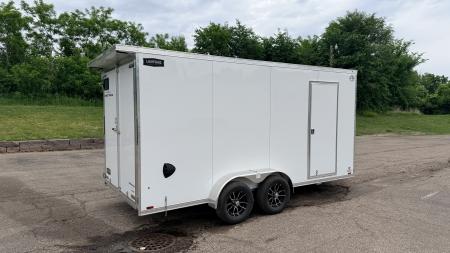 New Lightning 7x16 Aluminum Enclosed Trailer - Double Doors!