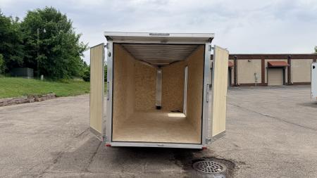 New Lightning 7x16 Aluminum Enclosed Trailer - Double Doors!
