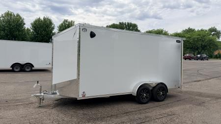 New Lightning 7x16 Aluminum Enclosed Trailer - Double Doors!