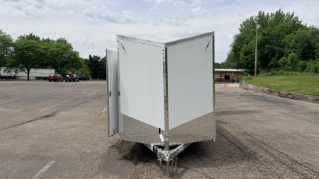 New Lightning 7x16 Aluminum Enclosed Trailer - Double Doors!