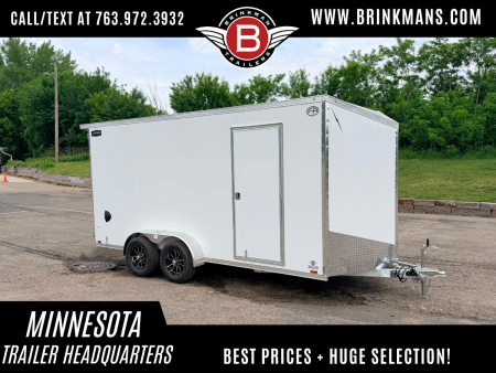 New Lightning 7x16 Aluminum Enclosed Trailer - Double Doors!