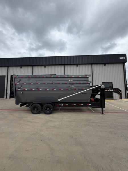New 2026 Delco Trailers R320 Dump Roll Offs w/ 3 Bins 16k GVWR