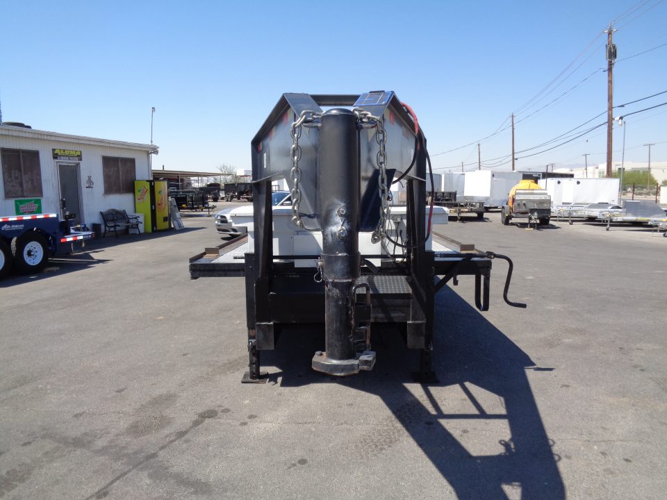 Used 2018 Kerr-Bilt * 22GN-26 * 26Ft Gooseneck Hydraulic Tilt Flatbed Trailer