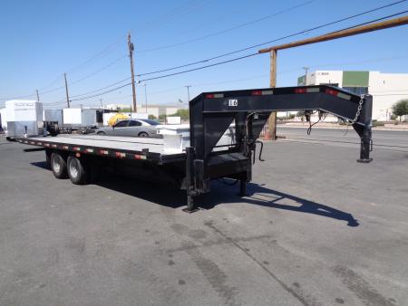 Used 2018 Kerr-Bilt * 22GN-26 * 26Ft Gooseneck Hydraulic Tilt Flatbed Trailer
