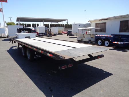 Used 2018 Kerr-Bilt * 22GN-26 * 26Ft Gooseneck Hydraulic Tilt Flatbed Trailer