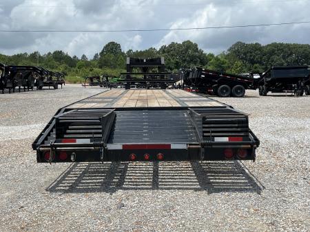 Used 2021 Elite 102"X32' 22.5K GVWR Gooseneck Flatbed Trailer