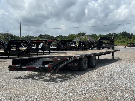 Used 2021 Elite 102"X32' 22.5K GVWR Gooseneck Flatbed Trailer