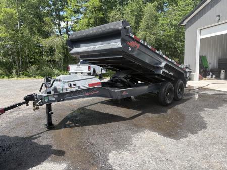 New 2026 Horizon Trailers 14' 14K Dump Trailer w/ Stabilizer Jacks and Extension Brackets