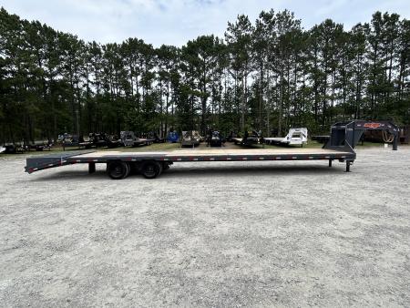 New 2026 Down 2 Earth 8.5x40 Flatbed Trailer, Hot Shot, 35ft Deck + 5ft Dovetail with Maxx Ramps