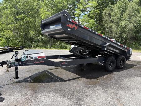 New 2026 Horizon Trailers EZ7 16' 14K Dump Trailer w Stabilizer Jacks