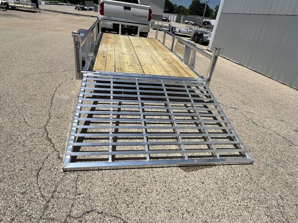 New 2026 Black Rhino Aluminum 6'x12' EXS612 w/ Wood Deck Utility Trailer
