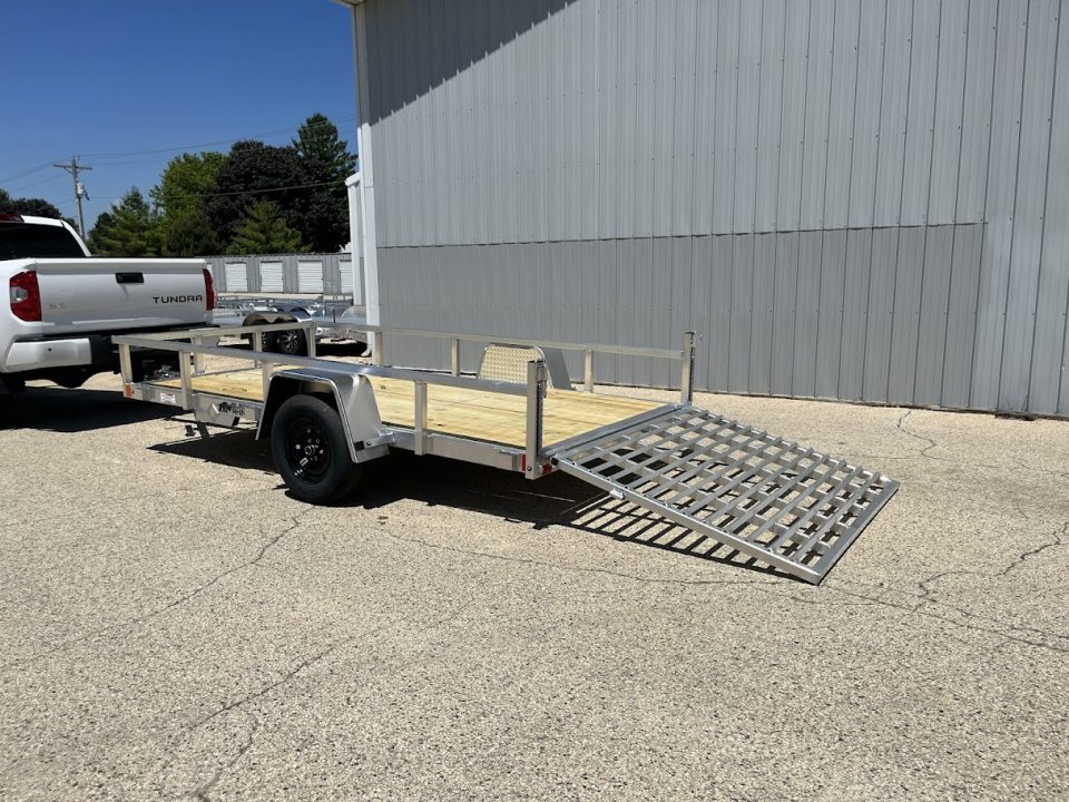 New 2026 Black Rhino Aluminum 6'x12' EXS612 w/ Wood Deck Utility Trailer