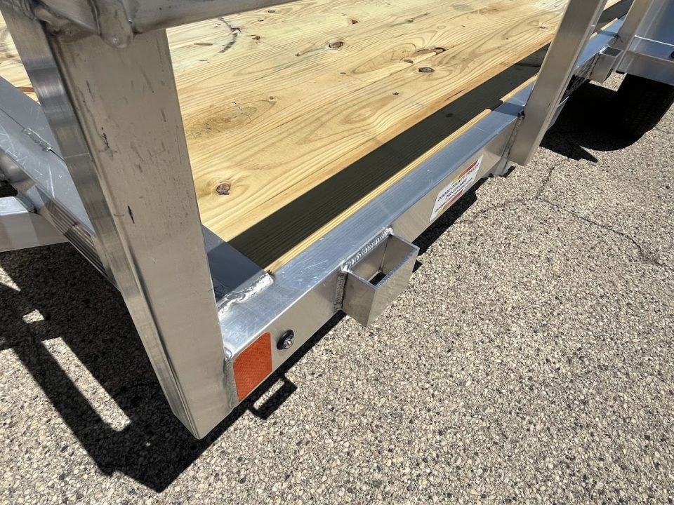 New 2026 Black Rhino Aluminum 6'x12' EXS612 w/ Wood Deck Utility Trailer