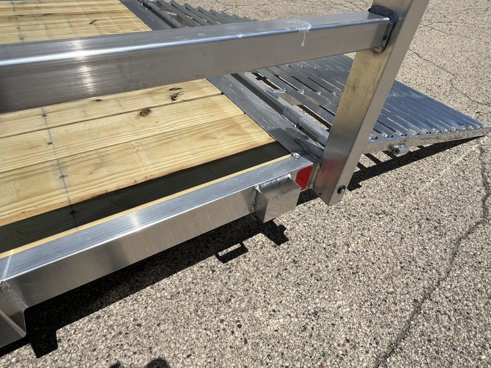 New 2026 Black Rhino Aluminum 6'x12' EXS612 w/ Wood Deck Utility Trailer