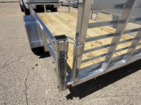 New 2026 Black Rhino Aluminum 6'x12' EXS612 w/ Wood Deck Utility Trailer