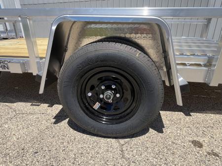 New 2026 Black Rhino Aluminum 6'x12' EXS612 w/ Wood Deck Utility Trailer