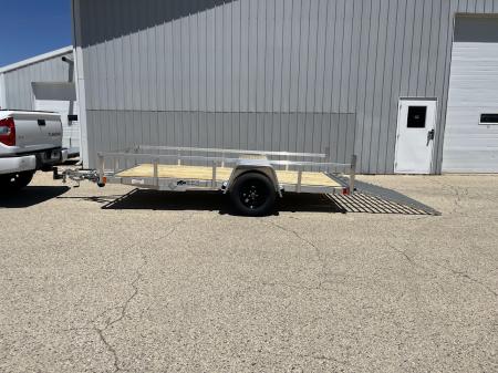 New 2026 Black Rhino Aluminum 6'x12' EXS612 w/ Wood Deck Utility Trailer