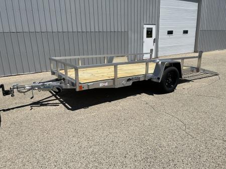 New 2026 Black Rhino Aluminum 6'x12' EXS612 w/ Wood Deck Utility Trailer