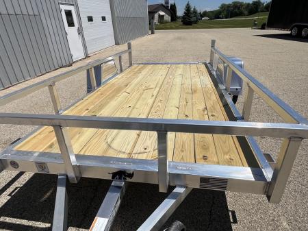 New 2026 Black Rhino Aluminum 6'x12' EXS612 w/ Wood Deck Utility Trailer