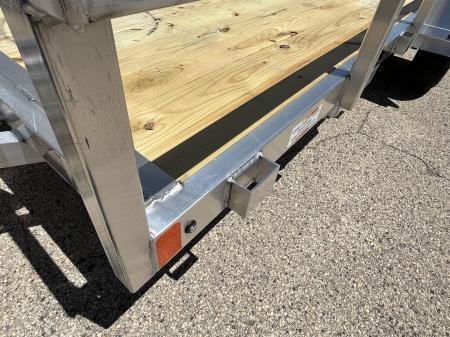 New 2026 Black Rhino Aluminum 6'x12' EXS612 w/ Wood Deck Utility Trailer