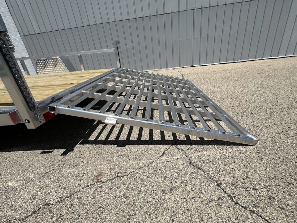 New 2026 Black Rhino Aluminum 81"x12' EXS712 w/ Wood Deck Utility Trailer