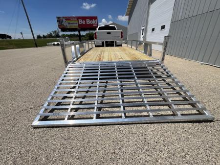 New 2026 Black Rhino Aluminum 81"x12' EXS712 w/ Wood Deck Utility Trailer