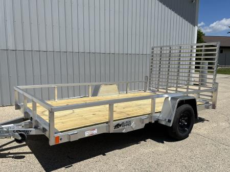 New 2026 Black Rhino Aluminum 81 x12' EXS712 w/ Wood Deck Utility Trailer