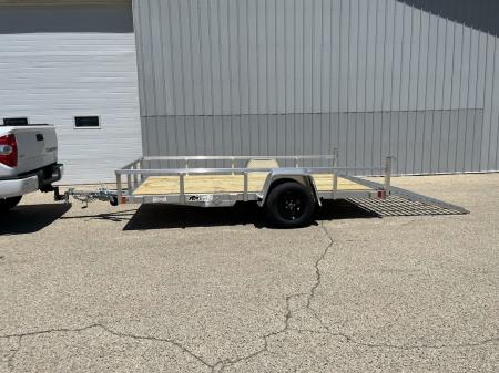 New 2026 Black Rhino Aluminum 81"x12' EXS712 w/ Wood Deck Utility Trailer