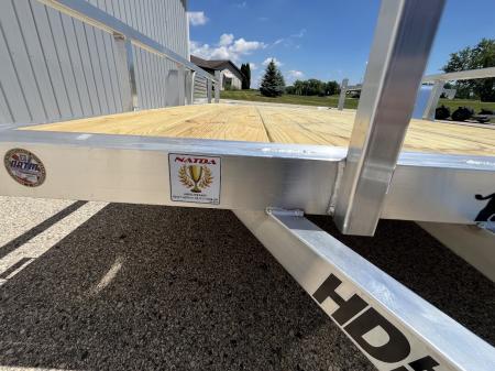 New 2026 Black Rhino Aluminum 81"x12' EXS712 w/ Wood Deck Utility Trailer