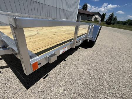 New 2026 Black Rhino Aluminum 81"x12' EXS712 w/ Wood Deck Utility Trailer