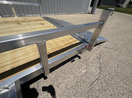 New 2026 Black Rhino Aluminum 81"x12' EXS712 w/ Wood Deck Utility Trailer