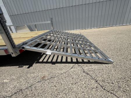 New 2026 Black Rhino Aluminum 81"x12' EXS712 w/ Wood Deck Utility Trailer
