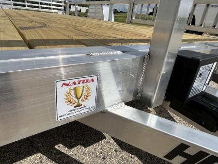 New 2026 Black Rhino 5K GVWR Aluminum 81"x168" EXS714-5k w/ Side Load Ramps, Wood Deck & Brakes Utility Trailer