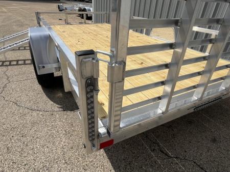 New 2026 Black Rhino 5K GVWR Aluminum 81"x168" EXS714-5k w/ Side Load Ramps, Wood Deck & Brakes Utility Trailer