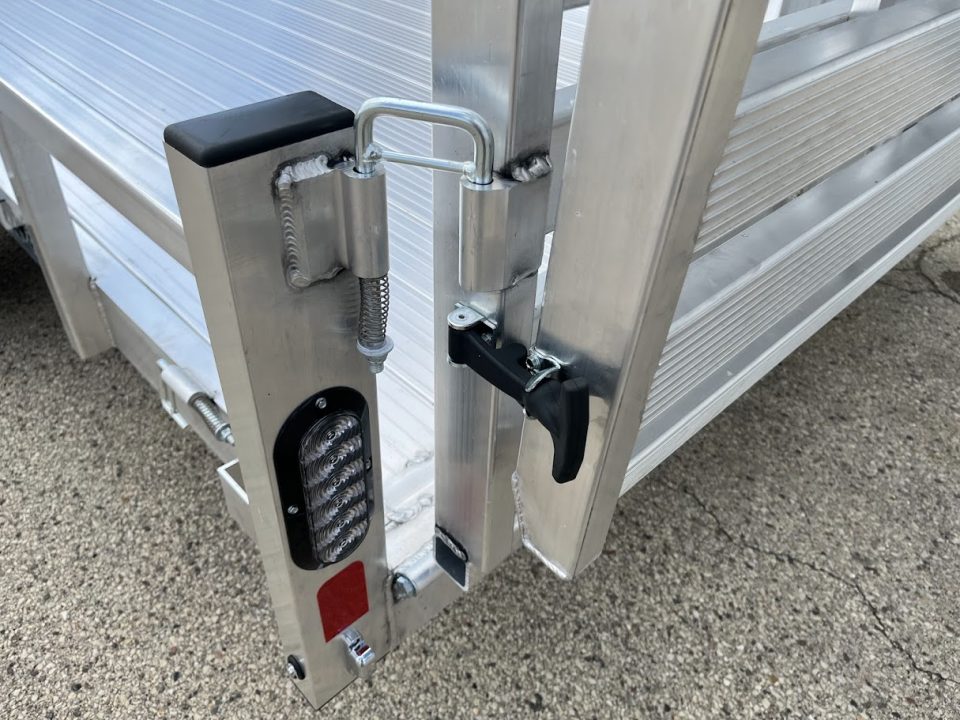 New 2026 Black Rhino Aluminum 81"X14' LSS714A w/ Side Load Ramps & Bi-Fold Gate Utility Trailer