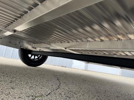 New 2026 Black Rhino Aluminum 81"X14' LSS714A w/ Side Load Ramps & Bi-Fold Gate Utility Trailer