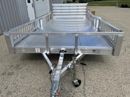 New 2026 Black Rhino Aluminum 81"X14' LSS714A w/ Side Load Ramps & Bi-Fold Gate Utility Trailer